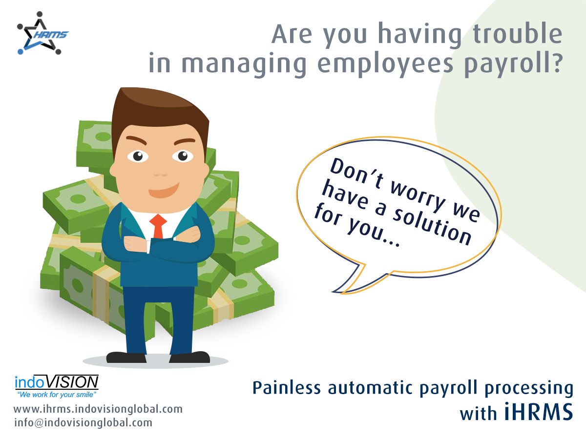 Indovision_S's tweet image. Payroll Management module of i-HRMS
Run payroll in a few clicks and automatically generate pay-slips online with a thorough breakdown of taxes, allowances, and deductions.
#HRMS,#ihrms,#HRMSsoftwarefeatures #indovision

indovisionglobal.com/ihrms-hr-manag…