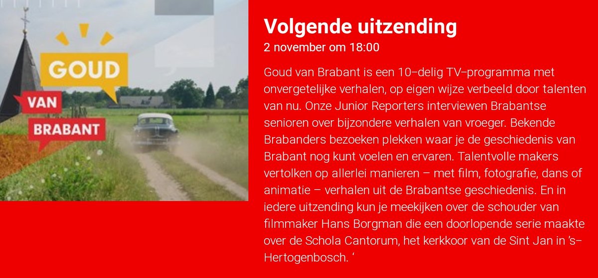 Kijktip: Het <a href="/KortoomsPark/">Toon Kortooms Park</a> #Deurne is zaterdag 2 nov. te zien in de uitzending 'Goud van Brabant' <a href="/omroepbrabant/">Omroep Brabant</a>