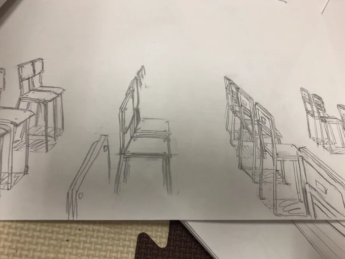 手書き感出したいから描いてくれ!って言われた背景メチャクチャがんばったからメチャクチャ褒めてほしい クリンナップこれからだけど 