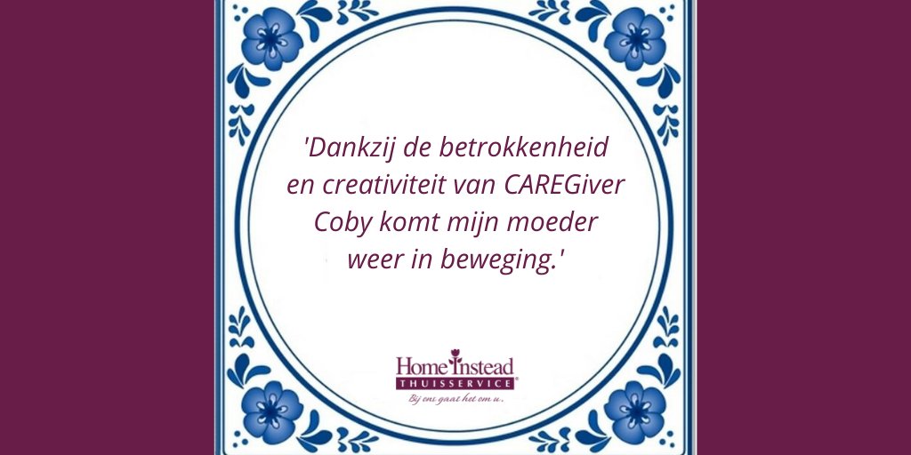 Binnenkort start onze nieuwe rubriek ‘De kracht van de CAREGiver’ waarin we u meenemen in de wereld van onze thuisservice.

Benieuwd wat u kunt verwachten? 
Lees hier verder op onze website.🙂👇
bit.ly/2PFJXZF