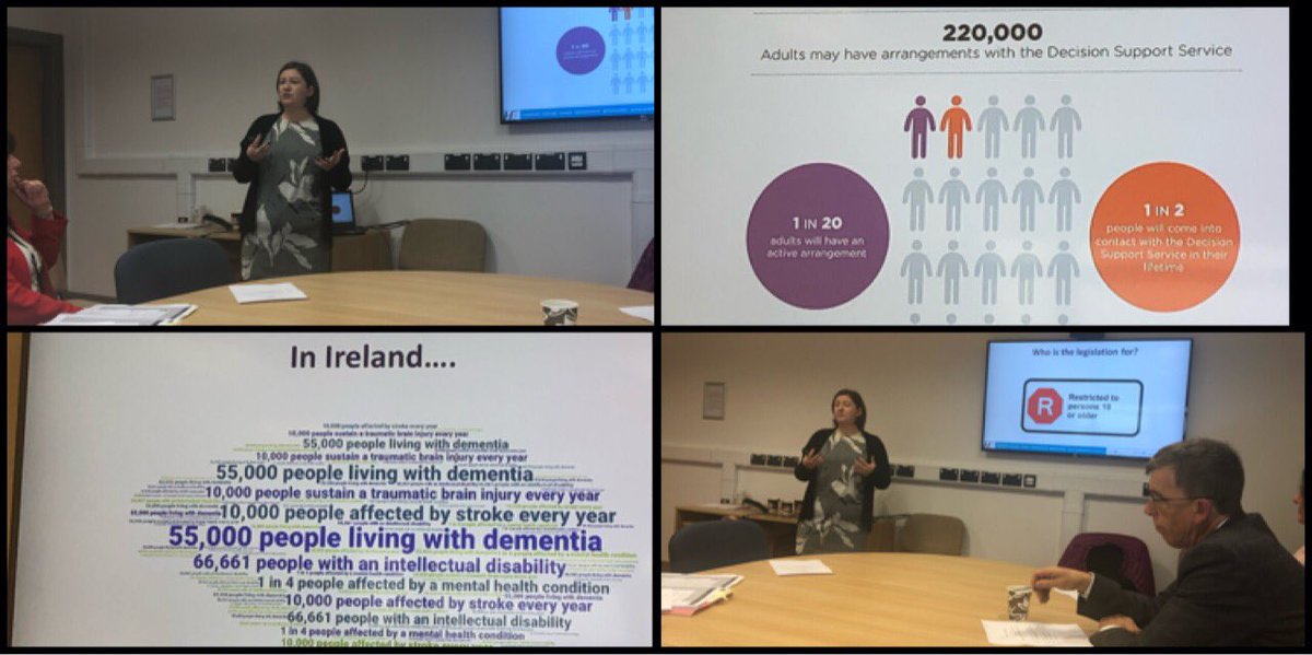 HSEDubMidlands's tweet photo. 220k adults may have arrangements with #DecisionSupportService. 1in2 people will come into contact with the service in lifetime. Think about who is coming through your doors, support them. #AssistedDecisionMaking
Jacqueline Grogan @hselive Assisted Decision Making&Consent Office https://t.co/FDqYcG2gqU