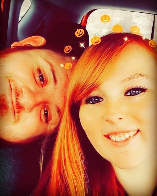 Gingybeth22's tweet photo. Our first Halloween as a married couple. I wouldn't trade this goofball for anything 😍😍😍😍😘😘😘😘❤❤❤❤ https://t.co/2Sdv2MwtYZ
