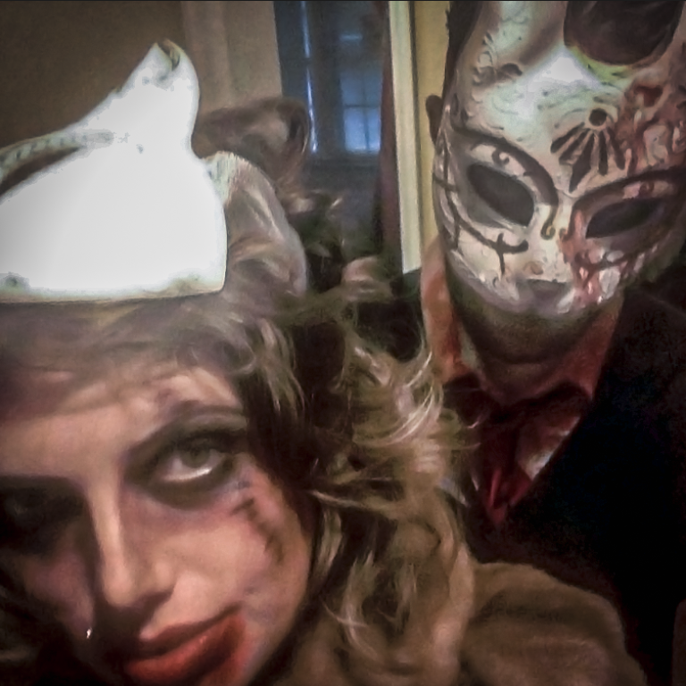 BEN11ZERO's tweet photo. @TheBioshockHub My wife an I 2yrs ago, Halloween, We are Bioshock fans!! The masks are custom. We painted them ourselves. https://t.co/HWDrpbxBAC