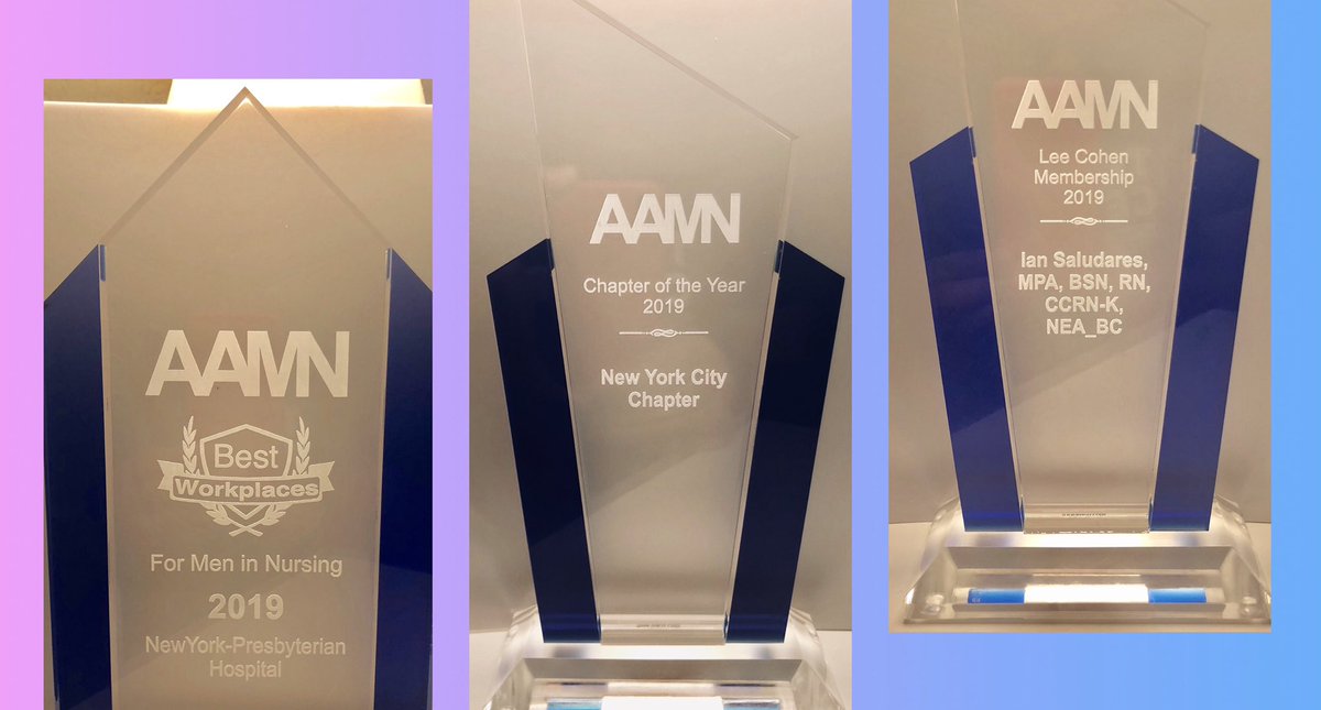 IanSaludares_RN's tweet photo. What an amazing night at the @AAMN_Nursing #AwardsGala @AAMN_NYC #ChapterOfTheYear @nyphospital #WhereAmazingWorks #BestWorkplaceForMenInNursing and Lee Cohen #MemberOfTheYear We share all these awards to everyone. #MenInNursing #LEAP19OrlandoFL https://t.co/6J4gUJUKmQ