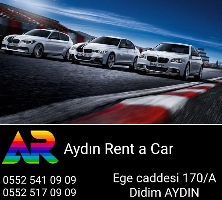 Aydın rent a Car, kolay ulaşırsın 👍🏽
Zor vazgeçersin...💎
.
☎️0552 541 09 09
☎️0552 517 09 09
.
#picemiyeti #yagmur #hayirlicumalar #didim #güvenlialışveriş #araba #aydın #sizeözel #araba #arabadamüzik #arabadamüzikkeyfi #aydınrentacar