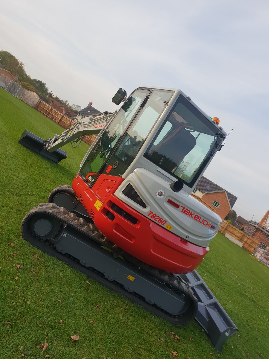 LL_Construction's tweet photo. Another #Takeuchi  #TB260 roller up yesterday. Loving the features on this new model 👌 ! Thanks @RobertOwenLtd #oderedanddeliveredin3days #A1service #onlythebestwilldo https://t.co/w4yMgLjXrY