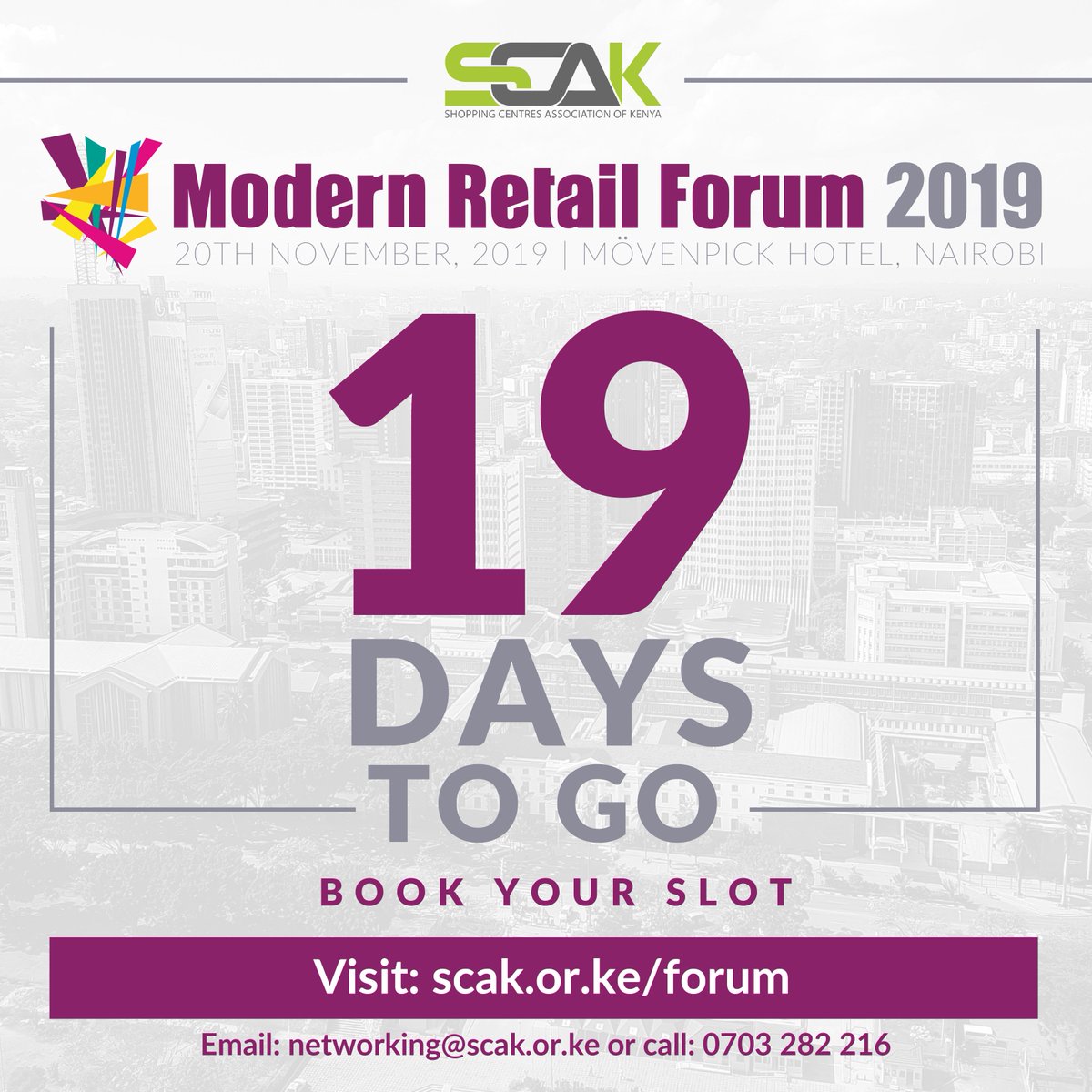 SCAKINFO's tweet photo. Book your ticket today on https://t.co/vOnvYJB6zr #retailers #scak #networkingevents #entrepreneurs #retail #kenya #nairobi #retailke2019 #malls #ticket #modernretail #shoppingcentres #BusinessinKenya #experientialmarketing https://t.co/a5122eS6b3
