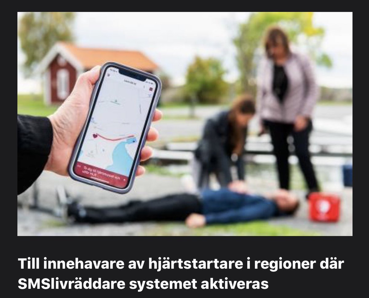 1/11 startar SMSlivräddare i #Blekinge &amp; #Östergötland och frivilliga larmas till misstänkta hjärtstopp

Se över era #hjärtstartare så de är funktionsdugliga!
#enilaget 
<a href="/RegionBlekinge/">Region Blekinge</a> <a href="/regionost/">Region Östergötland</a>
