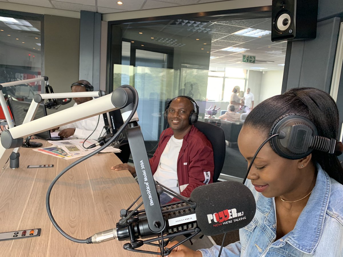 Powerfm987's tweet photo. In studio, the team speaks three more finalists. The tension is studio is electrifying.

#POWERBusinessBoost #POWERBreakfast https://t.co/OzT9RXLPXF