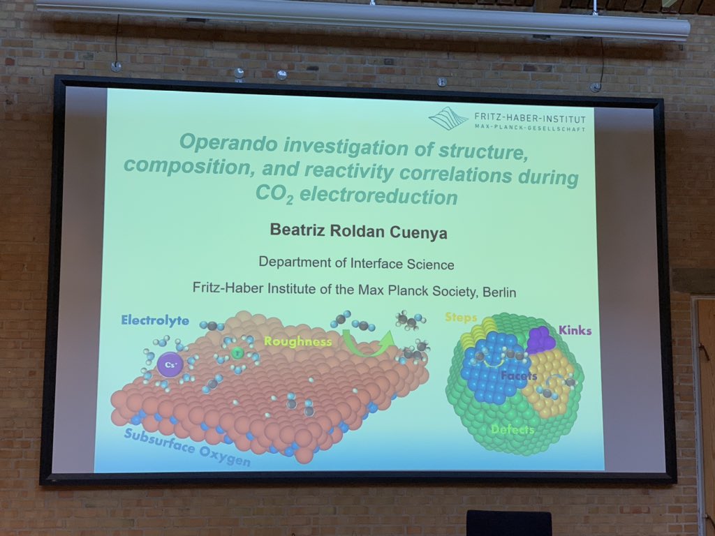 MariaEscEsc's tweet photo. We were delighted to have Prof. Beatriz Roldán @maxplanckpress as our 1st plenary speaker at the Danish Electrochemical Society Annual Meeting yesterday! What an inspiring talk about #CO2electroreduction combining electrochemitry, surface science & advanced operando studies https://t.co/xNYweNgBup