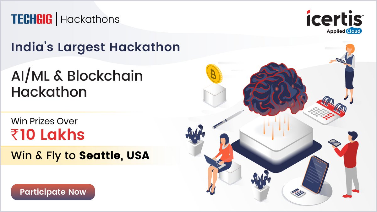 ETTechGig's tweet photo. @icertis is flying the winners to Seattle, USA! Participate in the AI/ML hackathon here https://t.co/jmklg483Pd &amp; stand a chance to win exciting prizes. Register here: https://t.co/9Jr3ubmDUE

#TechGigHackathons #AI #ML #Blockchain #Hackathon #Icertis https://t.co/5339th6Z6C