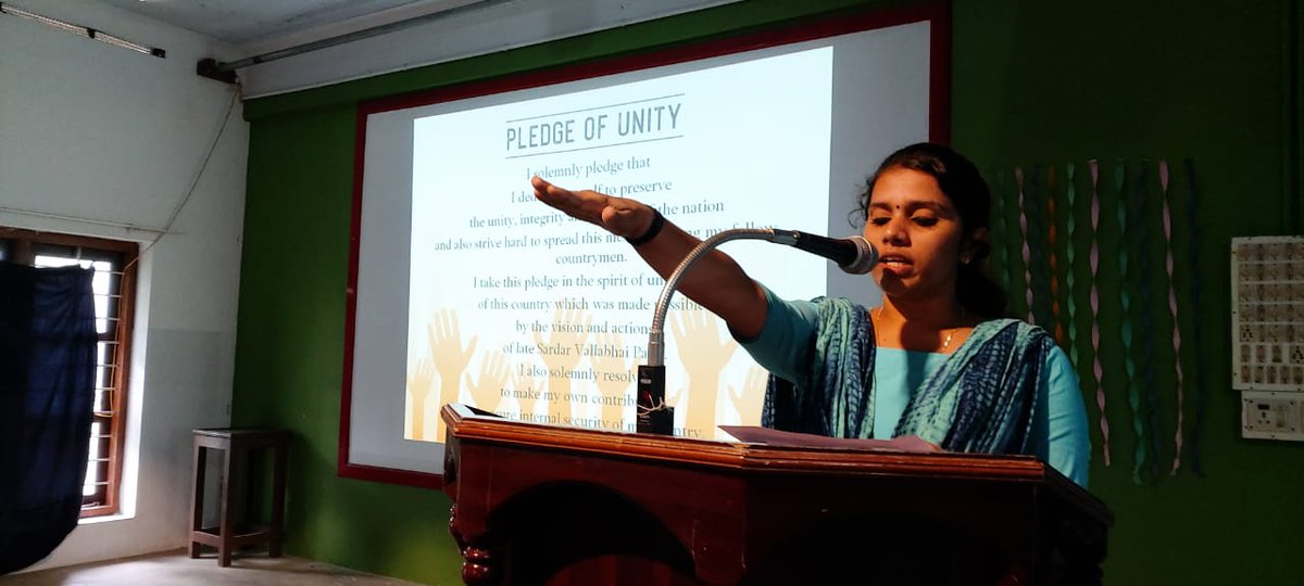 SahodaranE's tweet photo. As per the notification from UGC, the college celebrated 31st October as National Unity day commemorating birth anniversary of Sardar Vallabhbhai Patel. Prabhathbheri, Marchpast, Run for Unity were among the few programs of the day. #SAM #NationalUnityDay #Unityisstrenght https://t.co/NDaBM1IUHl
