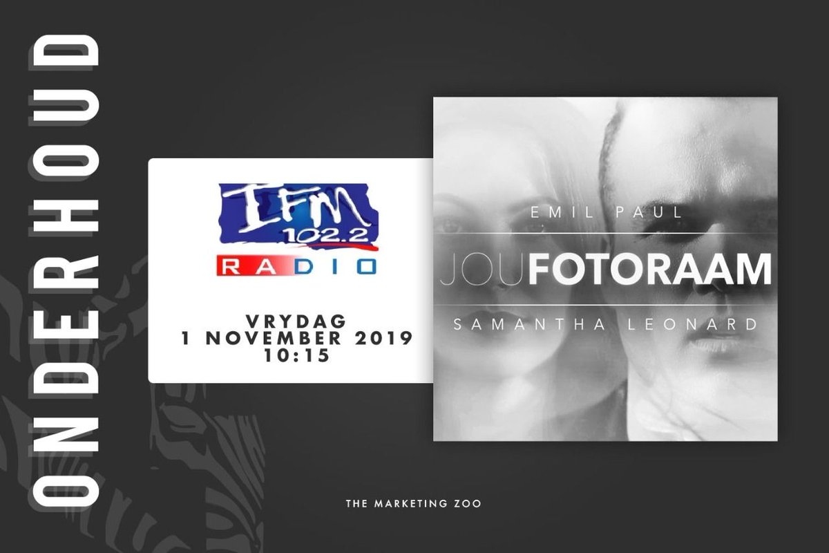 Vandag is die vrystelling van @emilpaul_sa  &amp; <a href="/samleonard_1/">Samantha Leonard</a> se duet ‘Jou Fotoraam’. Skakel in op <a href="/ifm102/">IFM102.2Official</a> want dan gesels Emil bietjie meer die enkelsnit en ons deel binnekort die pragtige musiekvideo hiervoor ook met julle. 

Reeds digitaal beskikbaar. 🎶