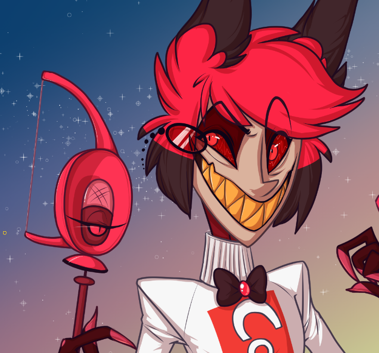 Meliitron's tweet photo. Happy Halloween~
Have this (not) couples costume. >:3c
#HazbinHotel #Alastor #AngelDust https://t.co/ieNocDsQr1