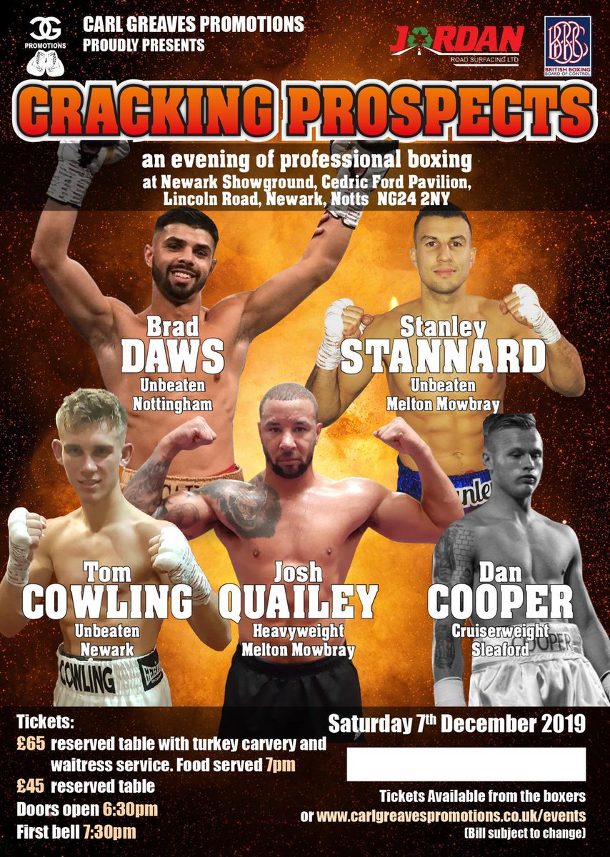 BradDaws2's tweet photo. Back out again in December been a great year lets end it in style
will have tickets from Saturday text me on
077495777812
#TeamDaws π₯
@CarlGreavesPro
@fastfoxfitness
@itsLeighWood https://t.co/m1wkYylVEr