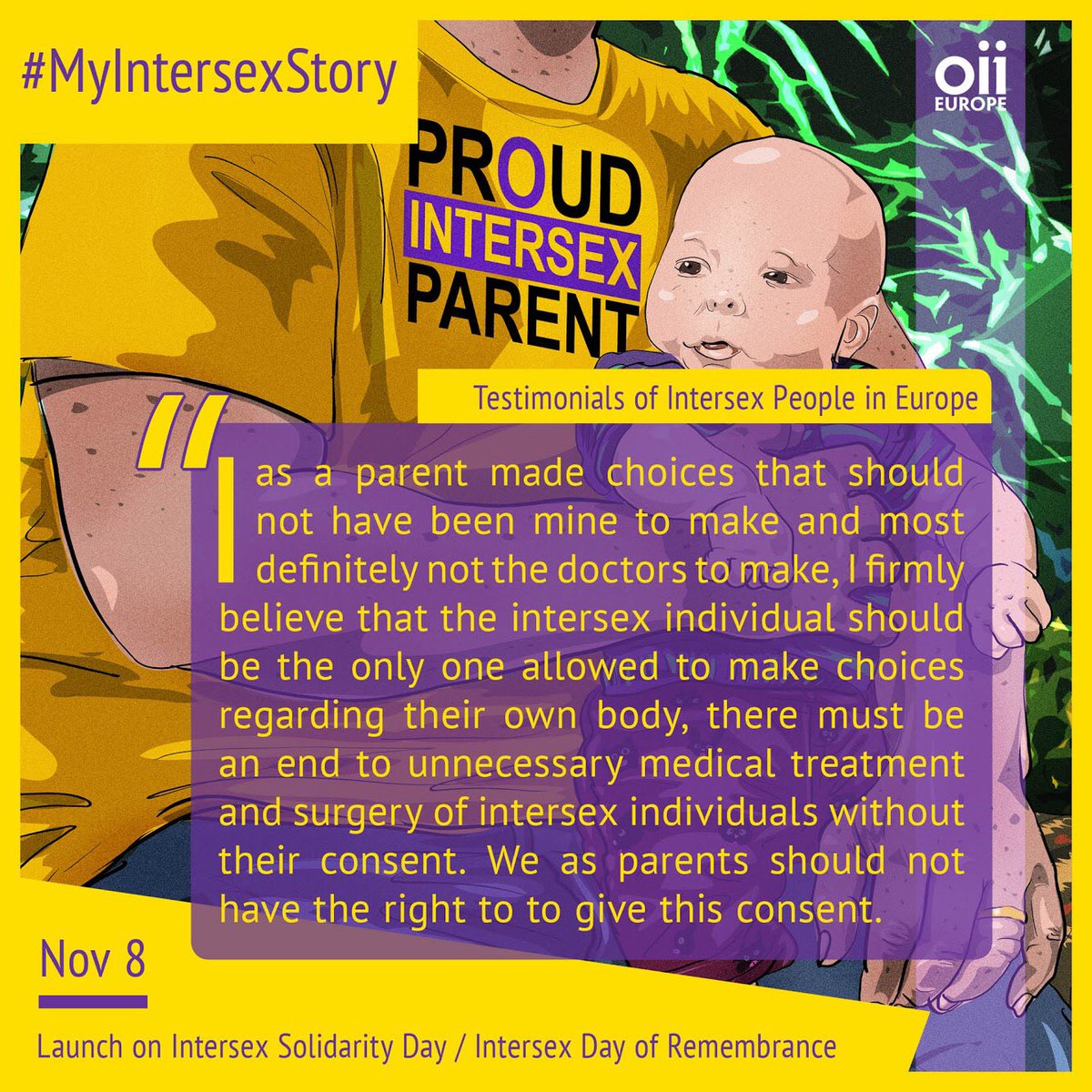 JOIN US in creating visibility of the lived experiences of intersex people by sharing your OWN story with #MyIntersexStory during Intersex Awareness Weeks Oct 26-Nov 8
Check out the OII campaign website here: ow.ly/2q8G50wWbiF
#intersex #MyIntersexStory #WeAreGolden