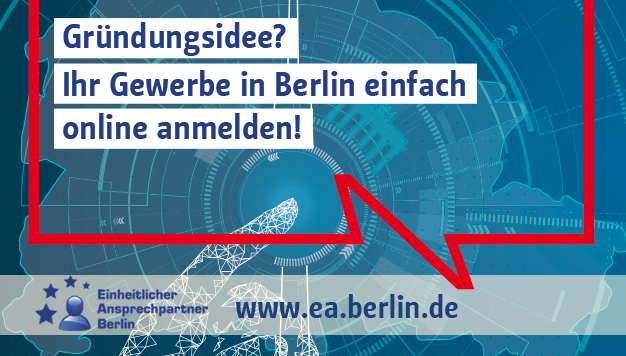 Berlin_EA's tweet photo. Über das Online-Portal können Sie Ihre Gewerbemeldung 
in Berlin jederzeit ausfüllen und absenden und erhalten 
online die Bestätigung - ohne zum Amt zu gehen. 
Eine Adresse zum Merken und Weiterleiten: https://t.co/X6xE0NSbRx #berlin #startup #EABerlin https://t.co/ShQdoFwIKA