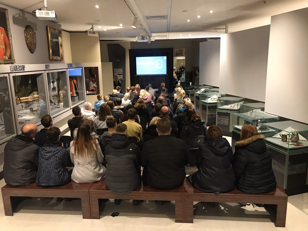 ArmyJobsYork's tweet photo. We had a fantastic evening at @YorkArmyMuseum this week showing potential candidates what Army Foundation College has to offer. If you are unsure what to do after your GCSE’s pop in to our office on Micklegate for a chat 💭 #YourArmyNeedsYou #FridayThoughts https://t.co/2F4ACx0dGB