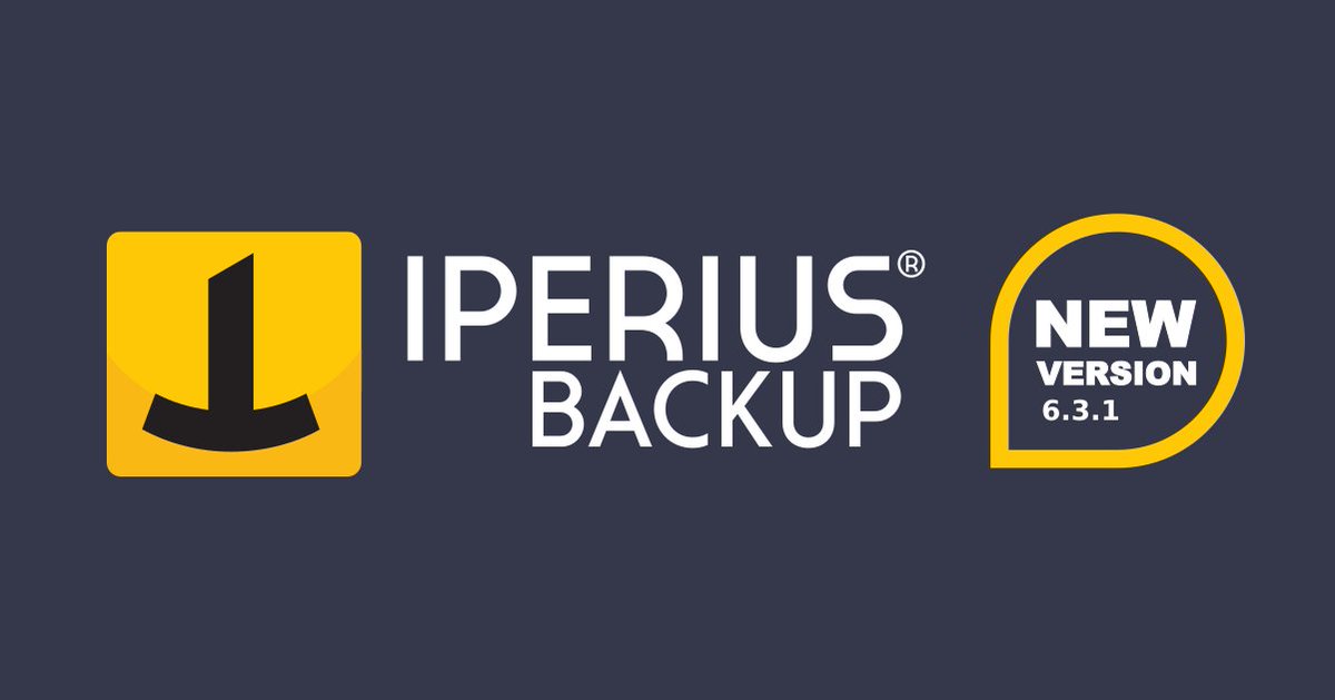 IperiusBackup's tweet photo. A few days after the release of version 6.3.0, #iperiusbackup is out with 6.3.1. New options for Exchange Online Backups, an improved interface to configure encryption and other improvements have been added. Take a look and free download the latest release
https://t.co/g7VabL0vGd https://t.co/vIj3KAqZ5d