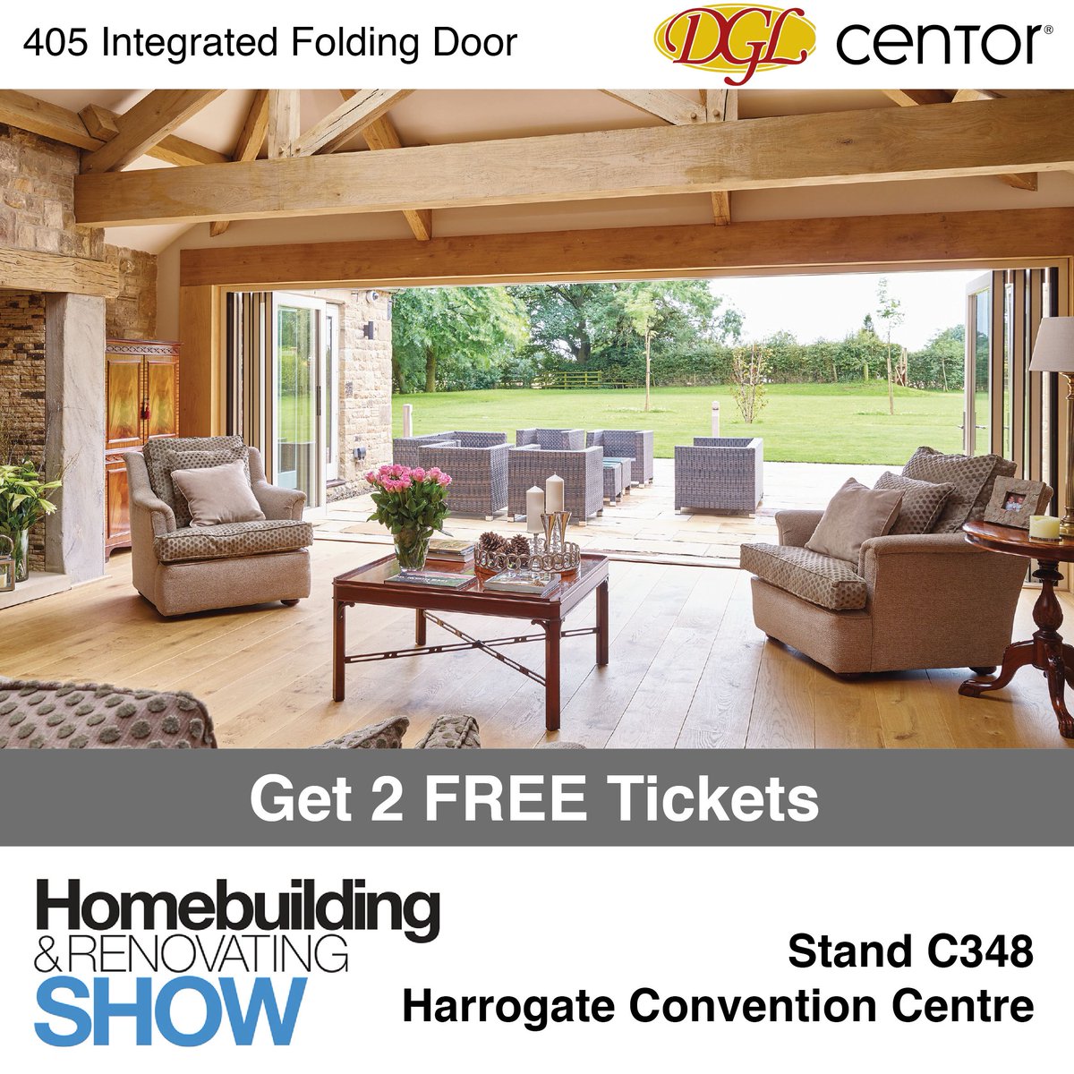 Today we are joining DGL Ilkley at the <a href="/HBR_Show/">Homebuilding & Renovating Show</a> at the <a href="/HgtConventions/">Harrogate Convention Centre</a>. 

Don’t miss out on seeing our award-winning door and window systems in person. See you on stand C348. 

#HBRShow19