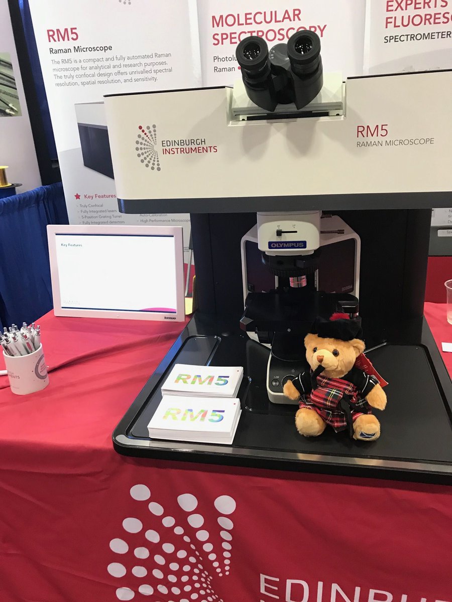 Edinst's tweet photo. Meet the newest member of our team Edi the Teddy 🧸 He'll be joining our sales team as they travel to meet customers ✈️ Here he is at the #SciX2019 conference, Palm Springs. We cant wait for you to meet him! Come see him at these upcoming events: https://t.co/20OXoTrR5j https://t.co/YyJGqpYolZ