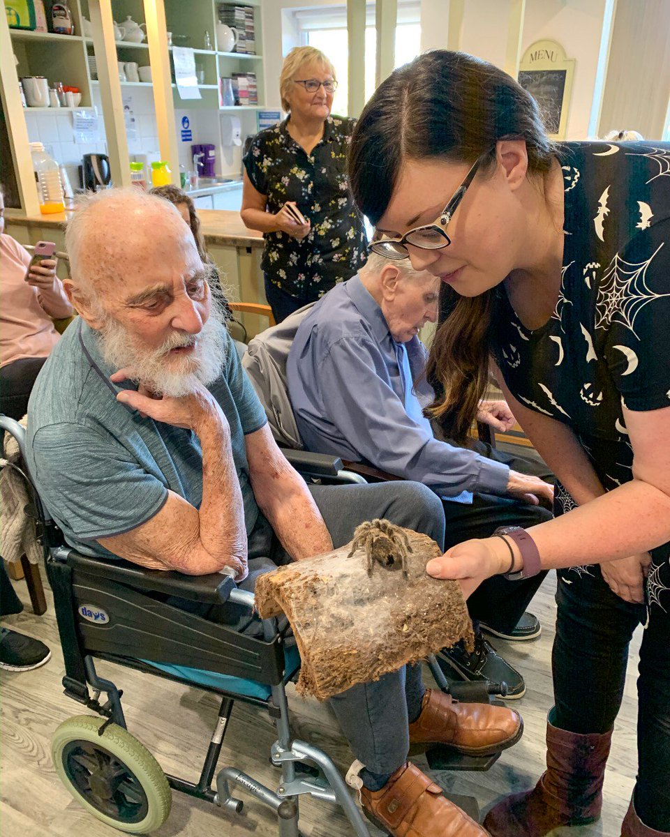 QuantumCareLtd's tweet image. Teaching Talons came to Dukeminster Court in Dunstable with their amazing animals.  They got to see their sweet performing dog Chip, as well as some spooky spiders and snakes!  Our events calendar for November is now up on our website - quantumcare.co.uk