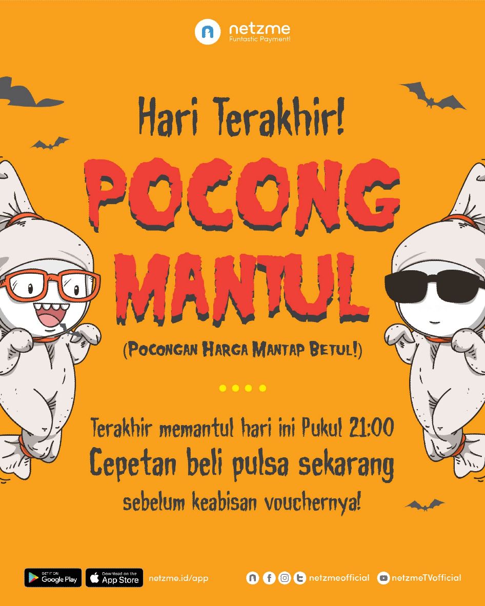 netzmeofficial's tweet photo. DISKON MAKIN BESAR, DURASI MAKIN LAMA!
Terakhir MEMANTUL hari ini pukul 21:00 WIB, buruan sebelum kehabisan!
#jumatberkah #pulsamurah #pulsa #jualpulsa #november #gajian #flashsale #diskonpulsa #diskon #awalbulan https://t.co/dQ7FPIAEg3