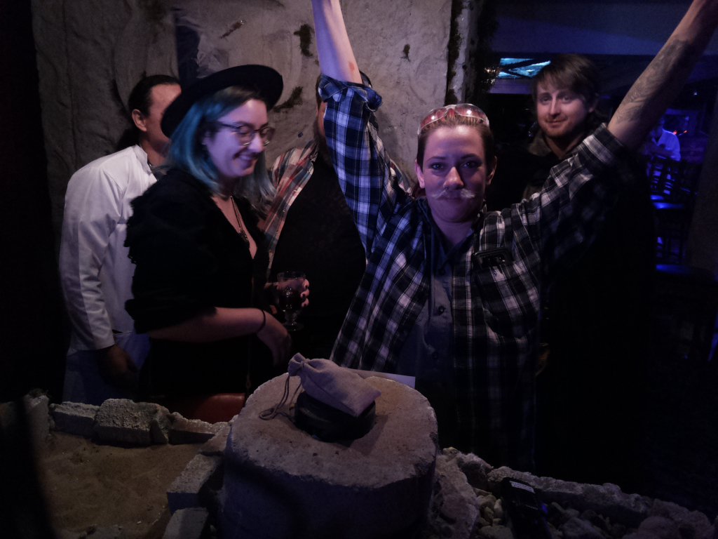 Congratulations you escaped with your life and the idol! #magiccastle #cursedtemple #Halloween #mccursedtemple