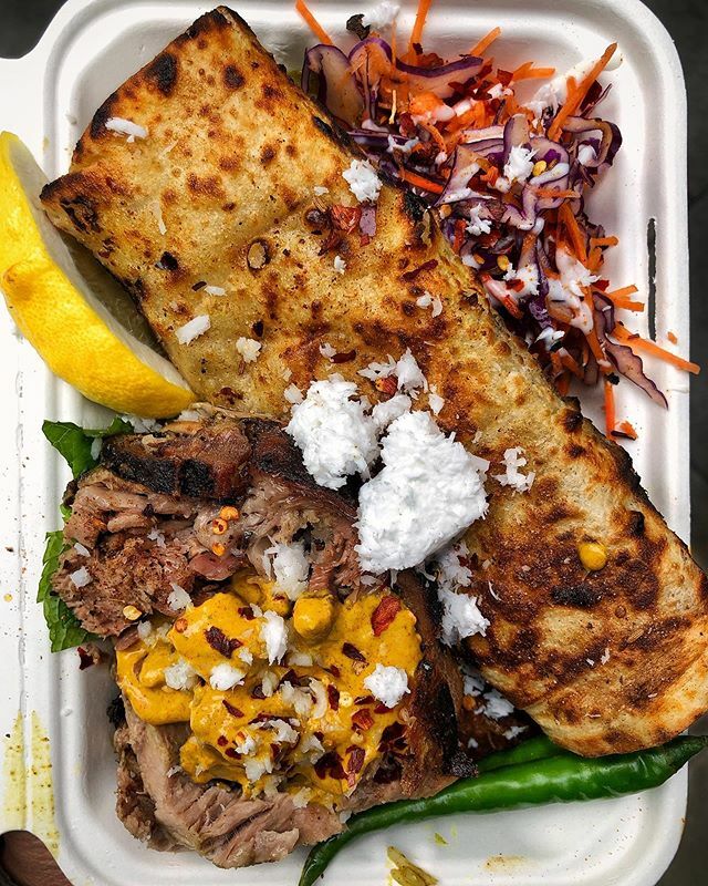 KS_Ate_Here's tweet photo. at @lovelycoconuts.london for this incredible box of COAL ROASTED LAMB BIRIYANI served with a ROTI toasted dirty - yep that’s directly on hot coals...and it is sensational. 
Y’all know I eat my fair share of stuff...y’all also know that statement is ludi… https://t.co/81XDKru3p4 https://t.co/uUIt0ytmoc