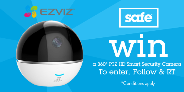 talkwithsafe's tweet photo. #Competition: #Win a #Free @ezviz_uk 360° Pan &amp; Tilt HD Smart Security Camera - Just #RT and #Follow for a chance to win! #FreebieFriday #Giveaway https://t.co/5XtPQKZgi2