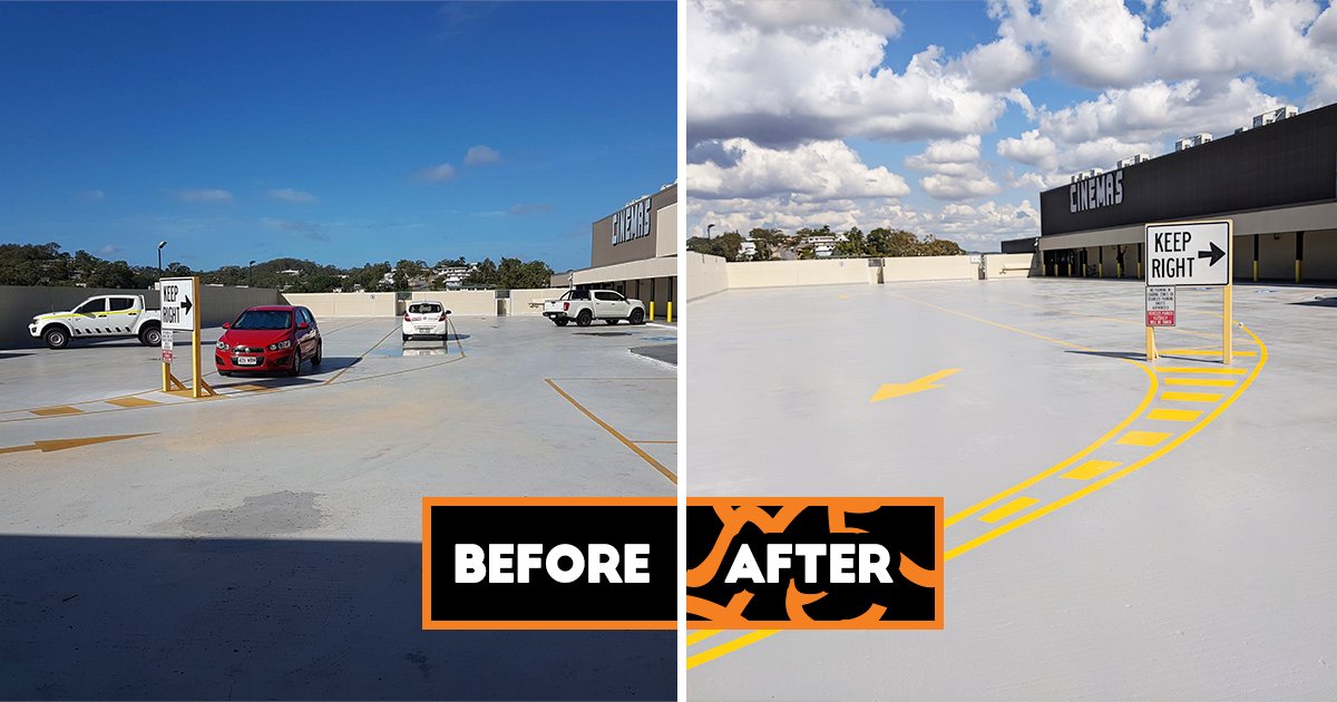Cotewell1's tweet photo. Need your line marking repainted and floors recoated at your carpark?

Our fast return to service items make sure that the job will be completed with minimum downtime!

https://t.co/Qrr5Kr2IrX  

#cotewell #carparks #epoxycoating #linemarking #gladstonecentral #flooring https://t.co/cdJo19JmSm