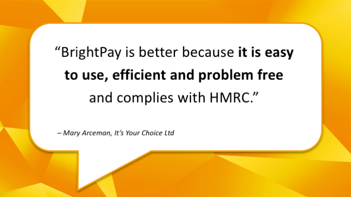 GreatPayroll's tweet photo. BrightPay has a 99% customer satisfaction rate! Read our testimonials to find out what people like about #BrightPay https://t.co/5gmjCRQvQx https://t.co/2WbC60Uz3a