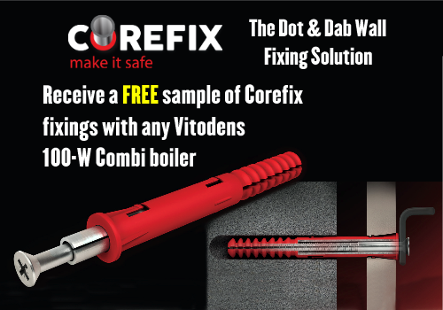 Williams_Co's tweet image. Buy a @Viessmann Vitodens 100-W Combi boiler and receive a free sample of Corefix Fixings #Freebie #Corefix #makeitsafe