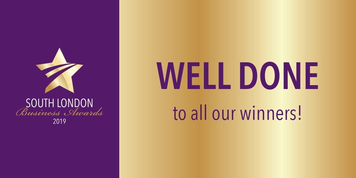 Well done to all our #winners! #welldone #southlondonbusinessawards #congratulations