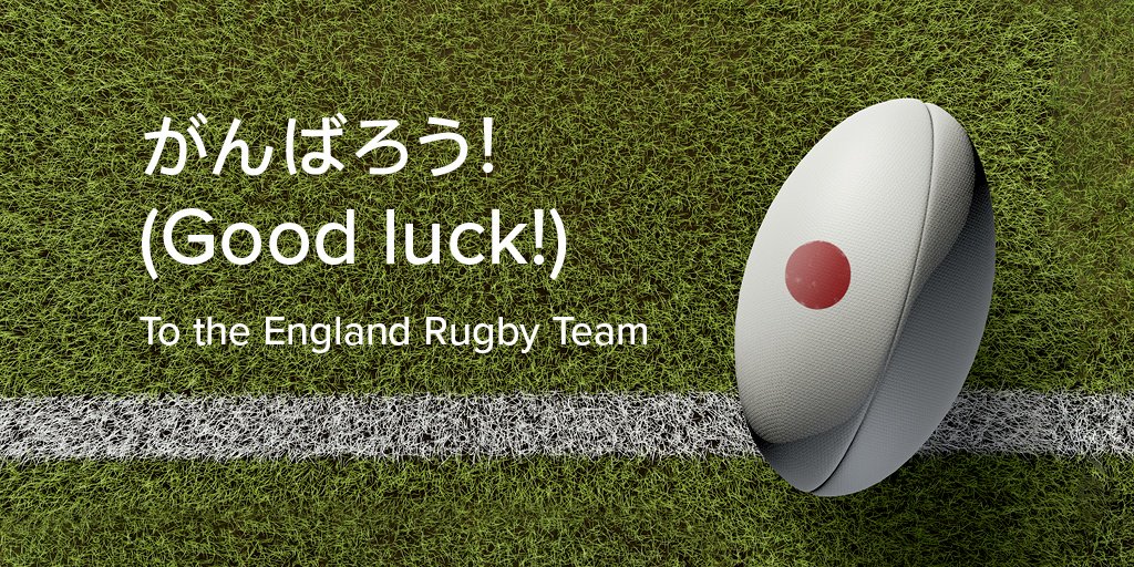 Wishing 🏴󠁧󠁢󠁥󠁮󠁧󠁿 England the best of luck for tomorrow in the #rugbyworldcup 🏆 final against South Africa, we’re all behind you!
#RWC2019 #RWCFinal #ENGvRSA #CarryThemHome