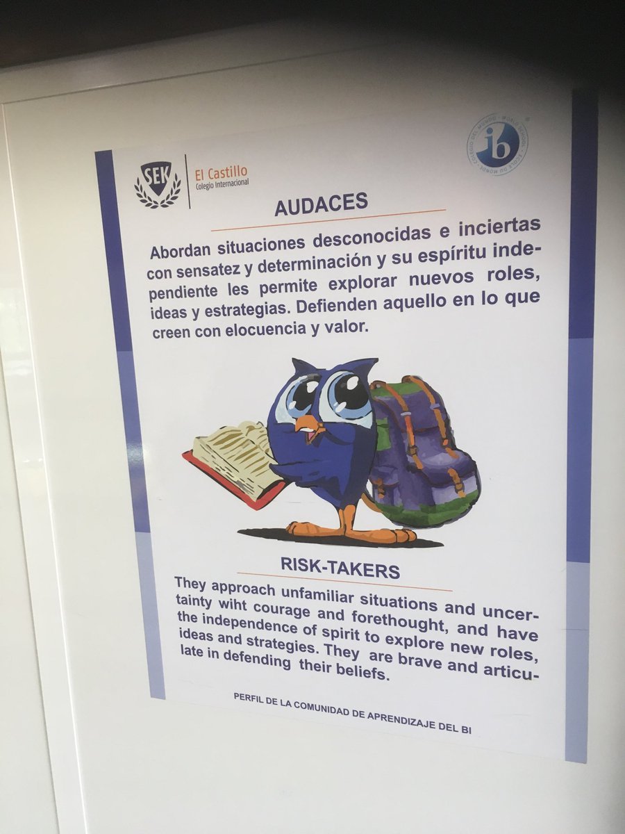 Int_PartnersCHS's tweet image. Lovely bilingual displays to reinforce key attributes of successful learners at our partner school ⁦@SekElCastillo⁩ #globalteachers
