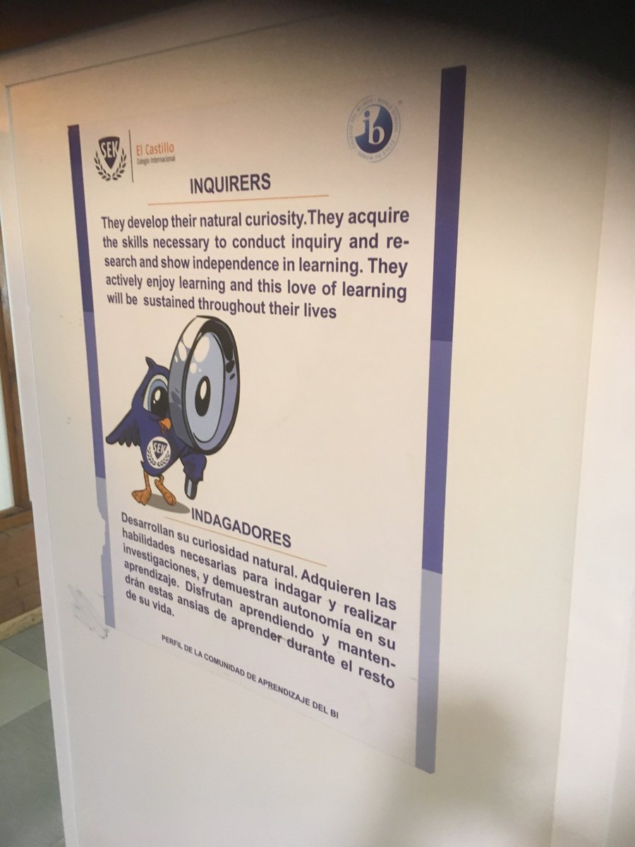 Int_PartnersCHS's tweet image. Lovely bilingual displays to reinforce key attributes of successful learners at our partner school ⁦@SekElCastillo⁩ #globalteachers