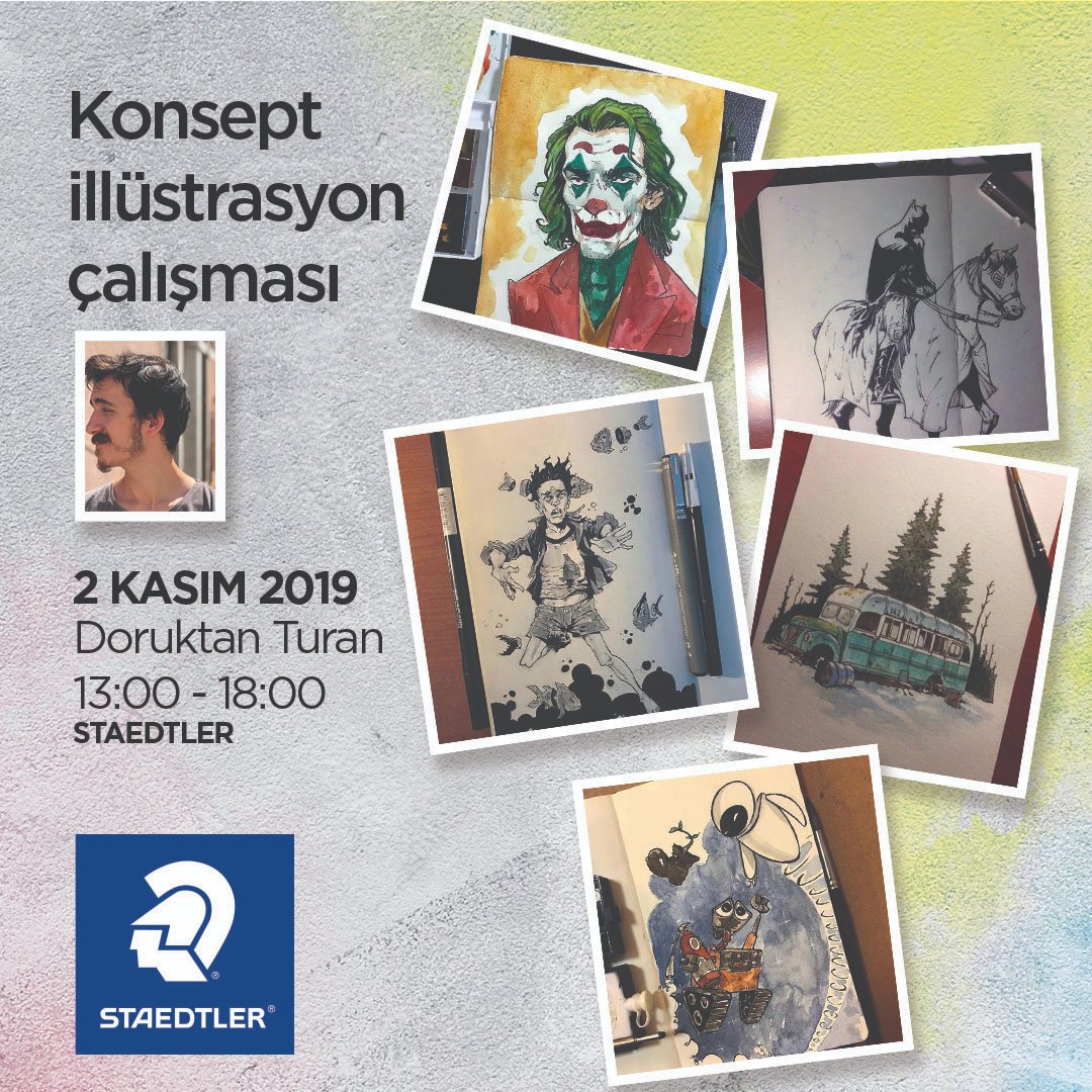 2 - 3 Kasım tarihlerinde Çırağan'da gerçekleştirilecek Penfest'te, <a href="/doruktanturan/">doruktan  turan</a> Konsept İllüstrasyon çalışması ile bizlerle olacak. ⠀
⠀
📅 2 Kasım Cumartesi - Yarın⠀
⏰ 13.00 - 18.00⠀
📍 Çırağan Sarayı

Online Kayıt: penfest.com.tr