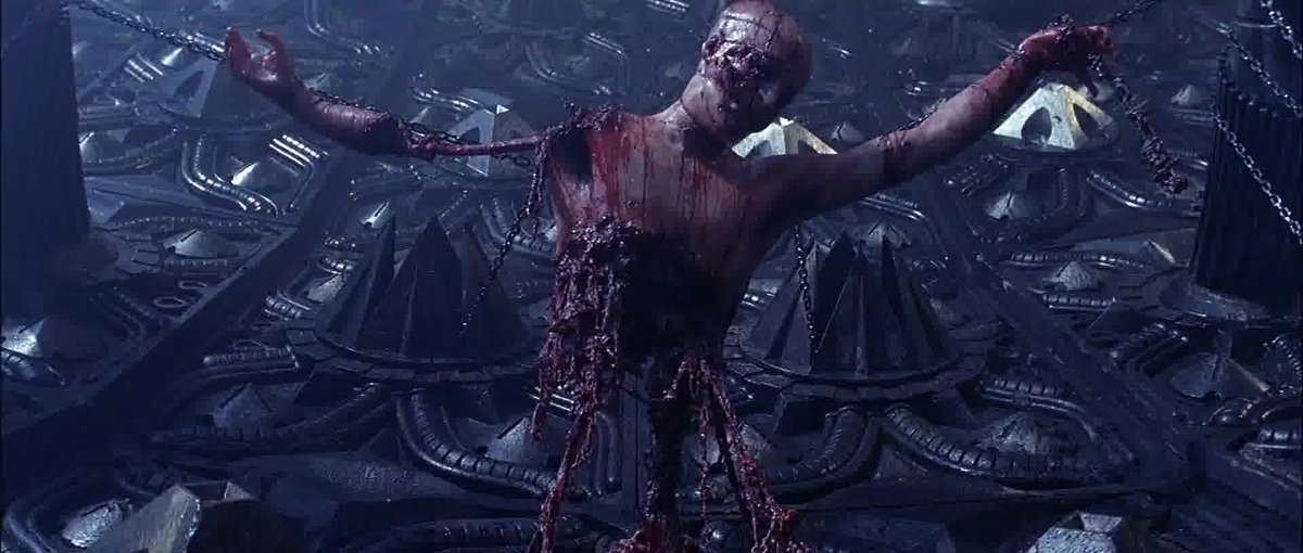 Event Horizon (1997). An oldie but a goodie. I consider this the epitome of Cosmic horror in film medium (until they make a good Lovecraft adaptation). Gory, Existential Crisis-inducing, and void of hope, this movie still holds up despite the lack of modern vfx.