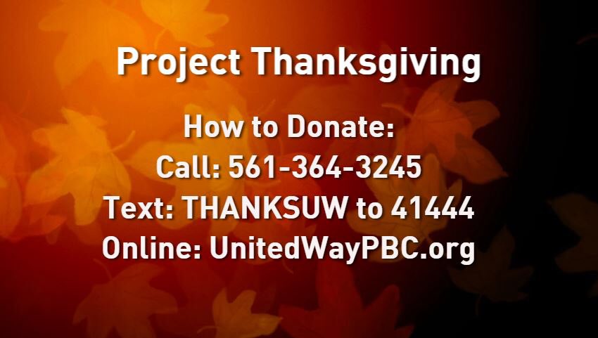 KaraDuffyCBS12's tweet photo. Good morning! The phone lines are open at the @pbcfoodbank where @UnitedWayofPBC volunteers are waiting for YOUR call. Donate to make #Thanksgiving special for families in need. @CBS12 https://t.co/rWSFOCImGz