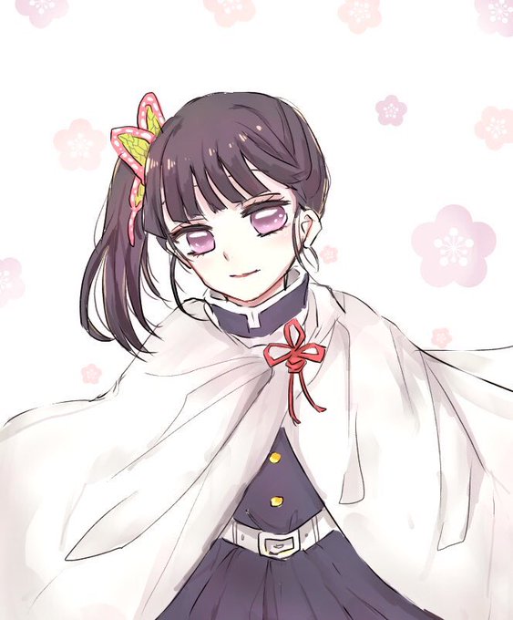 ちゃむさんがTwitterに投稿した栗花落カナヲ(鬼滅の刃)のイラスト。