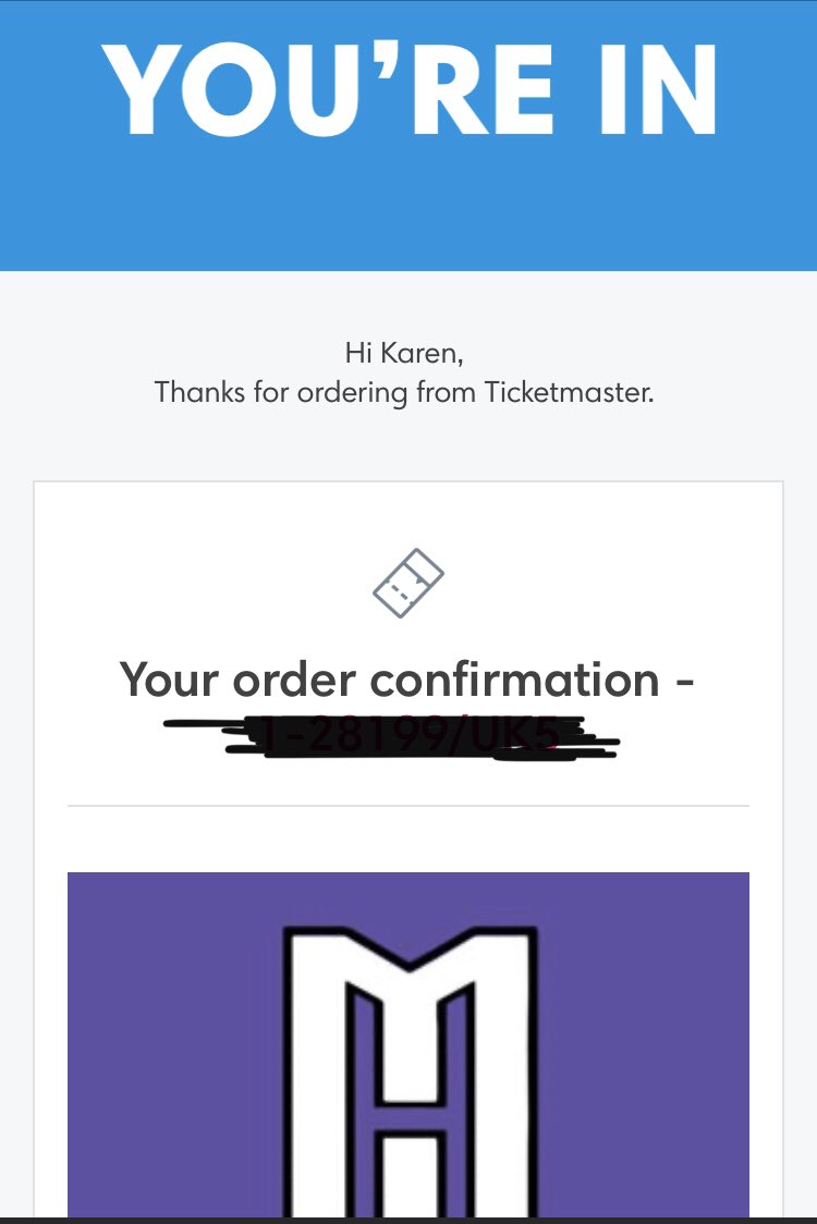 Dubaflub19's tweet photo. Woohoo @GoldKirsten @wee_lorz not the seats we wanted but we are still going 😆💜😆 @MH11Testimonial #MattHaywood #MattHaywoodTestimonial #YoureIn #RollOnFeb #MrClan https://t.co/FjxuYBBpvf