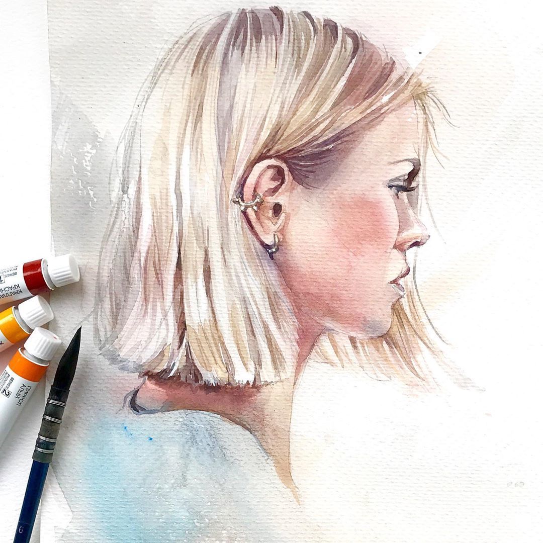 Oksana Ivanik Art on Twitter: "Watercolor by Marina Ignatova https://t.co/yJTADrIBCo" / Twitter