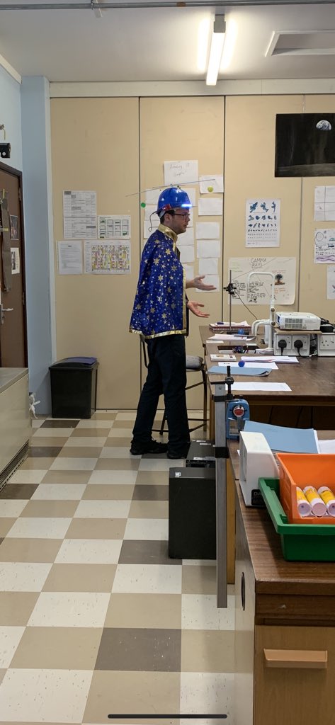 MallaigScience's tweet photo. Can we all appreciate Mr Crookesβ outstanding science-themed Halloween costume #halloween2019 #sciencecostume #space https://t.co/pI6bfglg2v