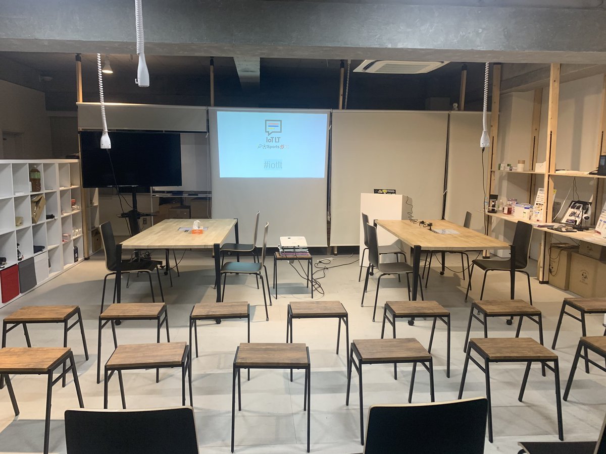 ufoo_yuta's tweet photo. 準備一通り完了しました！スポーツIoTLTの参加お待ちしております！！ #iotlt https://t.co/8bCqqj25f5