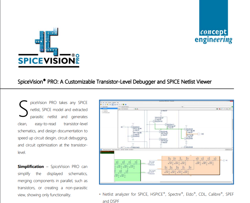 edadirect's tweet photo. #Spice files are hard to read. See how you can automatically generate schematics on screen and speed up debugging with #SpiceVisionPRO for Digital/Mixed-Signal ASICs, Analog Circuits, PCBs and MEMS. Read the datasheet https://t.co/r47akgE54Y https://t.co/a7l8sD5m7A