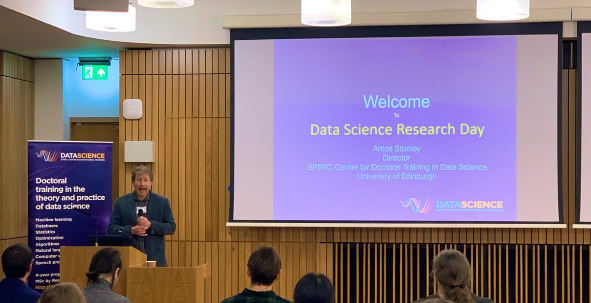 shakir_za's tweet photo. Excited to be part of the annual Data Science Research day here at @EdinburghUni CDT. The theme of the day explores research in academia and industry. #DSRD19 https://t.co/7Oah2z7Yqh