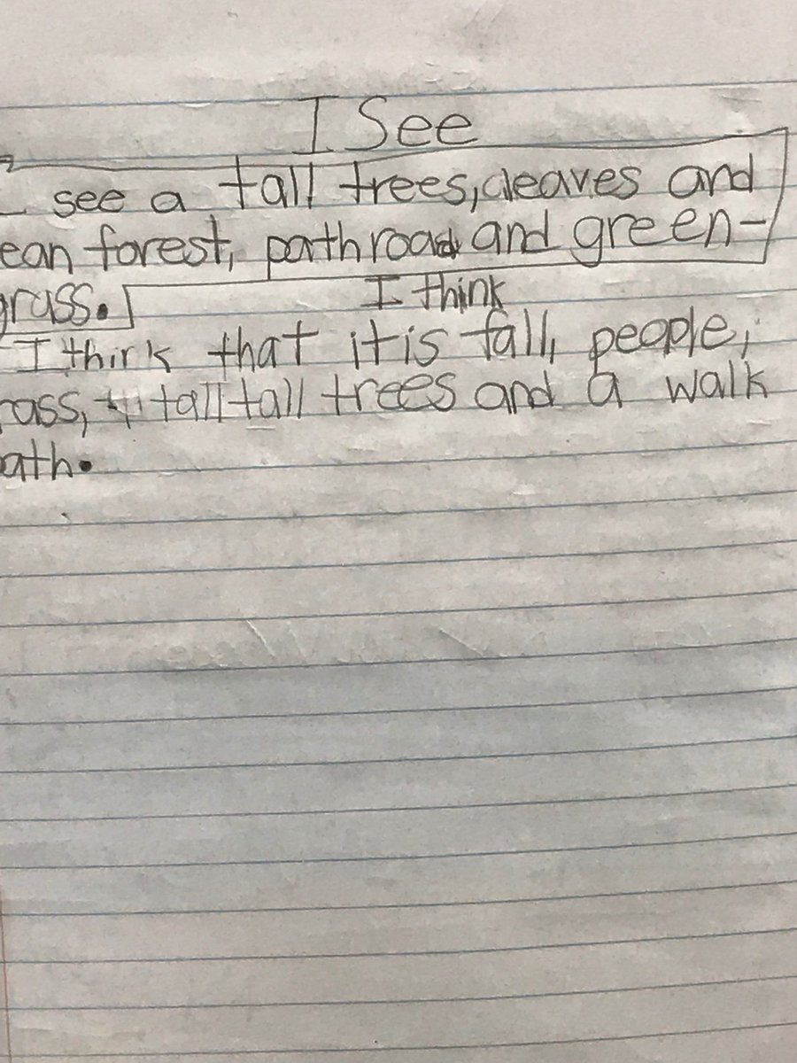 EastAiken's tweet photo. Visual literacy in action in Mrs. Shuford’s class. A picture CAN lead to a 1000 words & set the stage for text dependent analysis writing. #MakingThinkingVisual #ArrsIntegration https://t.co/Ud4uUJy2oI