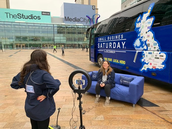 MediaCityUK (@mediacityuk) on Twitter photo .@SmallBizSatUK is in <a href="/MediaCityUK/">MediaCityUK</a> for the first time today! The bus will offer free mentoring sessions to small businesses and a special ‘Blue Sofa’ interview series, where small businesses, entrepreneurs and leading local figures can share stories to a Facebook live audience .@SmallBizSatUK is in <a href="/MediaCityUK/">MediaCityUK</a> for the first time today! The bus will offer free mentoring sessions to small businesses and a special ‘Blue Sofa’ interview series, where small businesses, entrepreneurs and leading local figures can share stories to a Facebook live audience