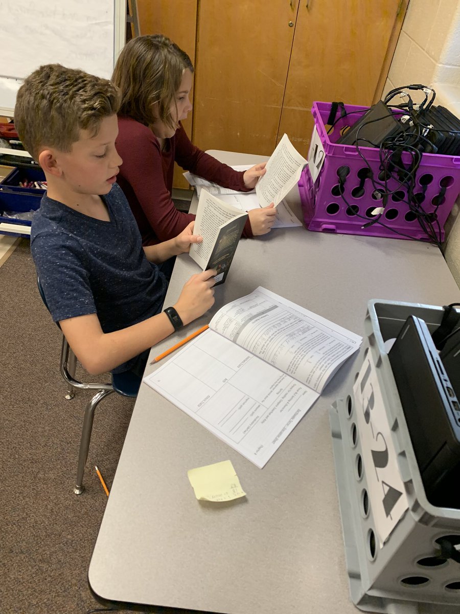 4AHeusner's tweet photo. Hard work reading even after the holiday! Today we are describing the setting and how it affects the characters! @HeusnerPride @HeusnerReading https://t.co/PepCVR6niz